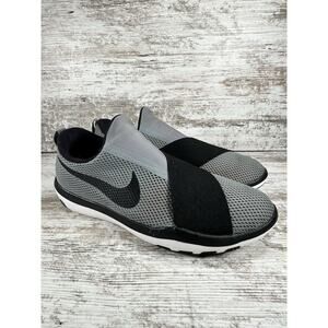 Women's Nike Free Connect Gray/Black Slip On Trainers Sz 8 Athletic Gym